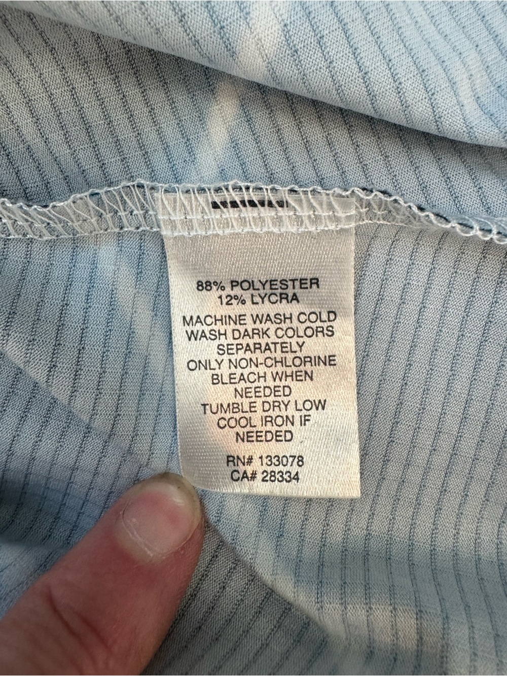 NWT - Lucky in Love Blue Athletic Top with Black Trim, XS - Picture 5 of 6